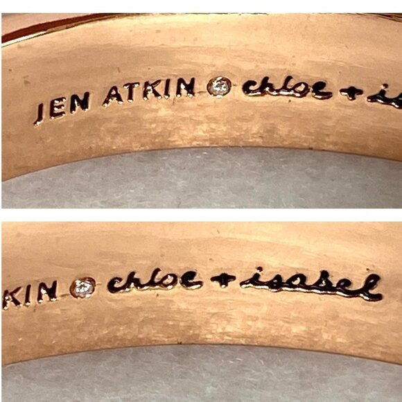 Chloe + Isabel Jen Atkin Collab Brushed Finish Copper Cuff Bracelet 6.5" - Picture 9 of 16